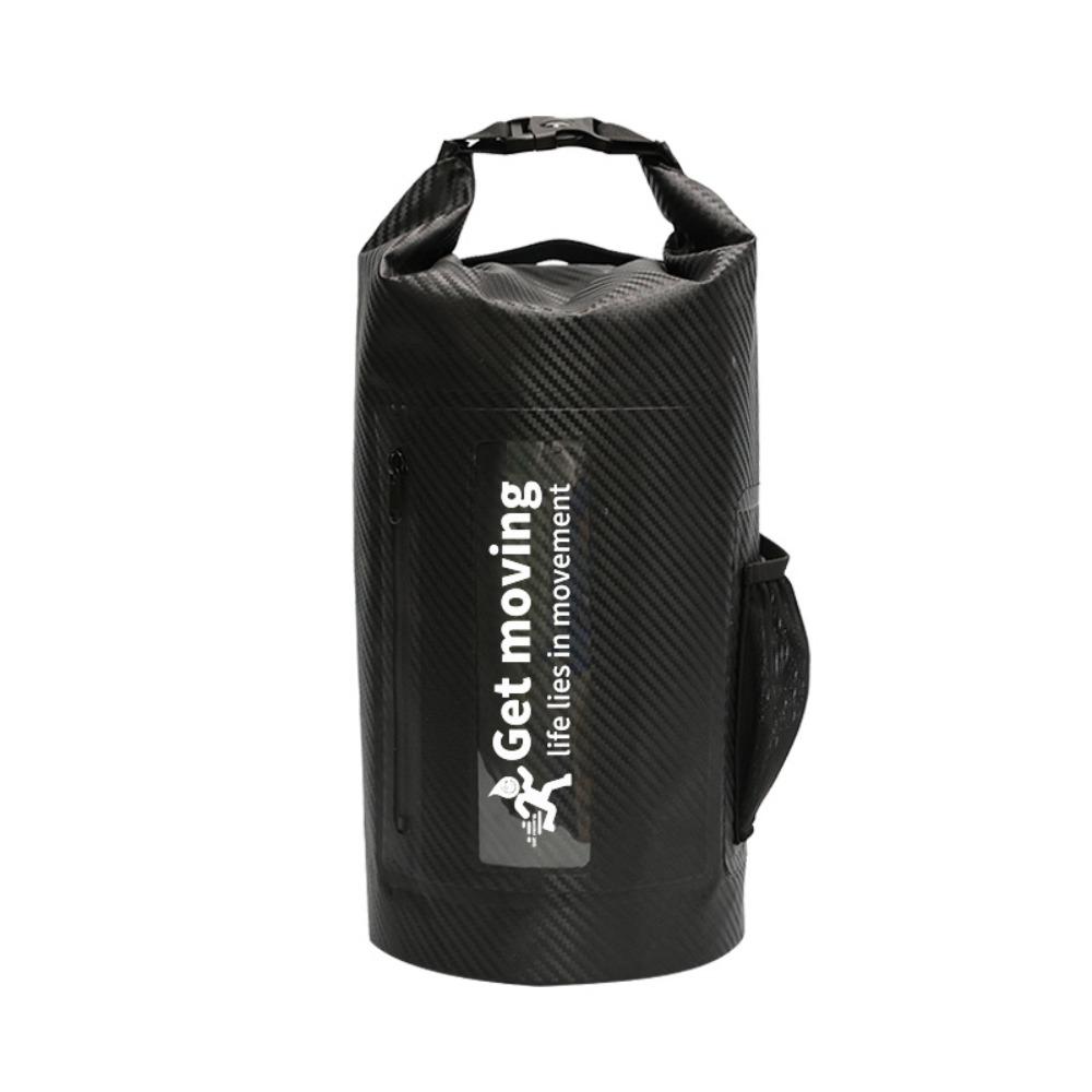 

20L Waterproof Dry Bag with Shoulder Straps Beach Backpack Rafting Swimming Kayaking чёрный