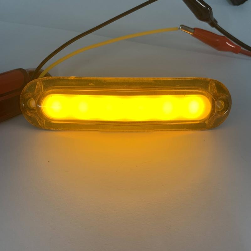 6LED Turn Signal Stop Brake Light For Car Trailer Truck Pickup Indicator Waterproof Taillamp Side Marker Lamp Tail Light