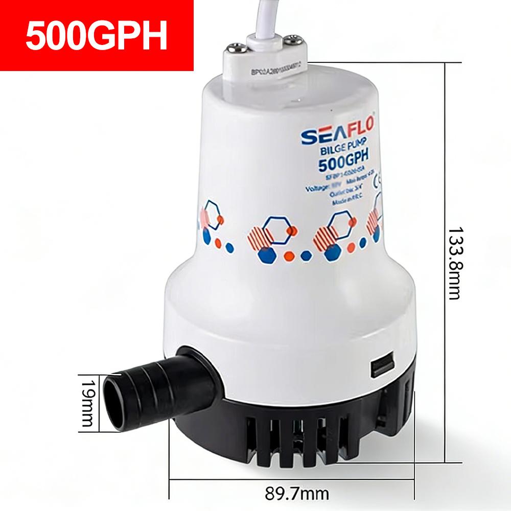 DC12V/24V Color Water Pump, High-flow Submersible