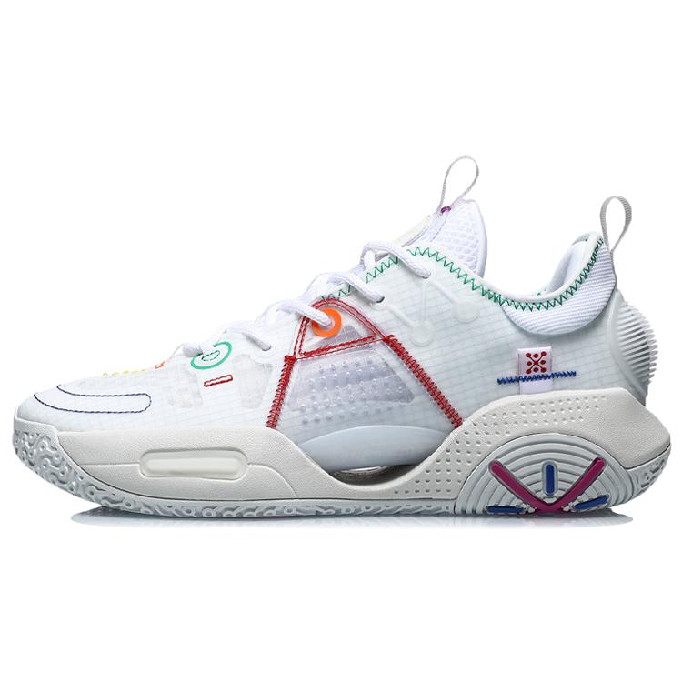 New LiNing All City 9 V1.5 Anti Slip Wear Resistant Low Top Basketball Shoes White ABAR015-4