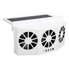 Car Exhaust Fan Solar Powered 3 Fans Ventilation Cooling Odor and Humidity Removal Auto Ventilator