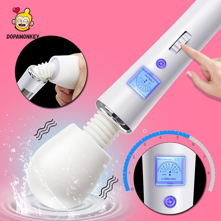 Powerful Magic Wand Vibrators for women Clitoris Stimulator AV Stick G Spot Massagers Female Masturbator Sex Toys for Woman