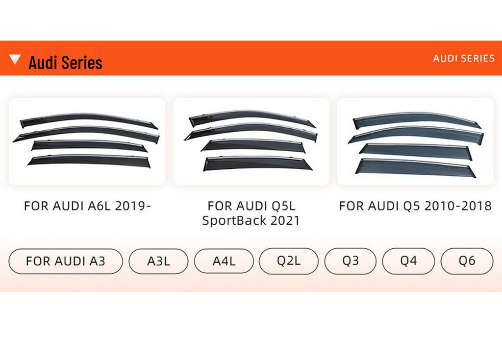 Suzuki Series Car Window Rain Guards - Injection Molded Rain Eyebrows