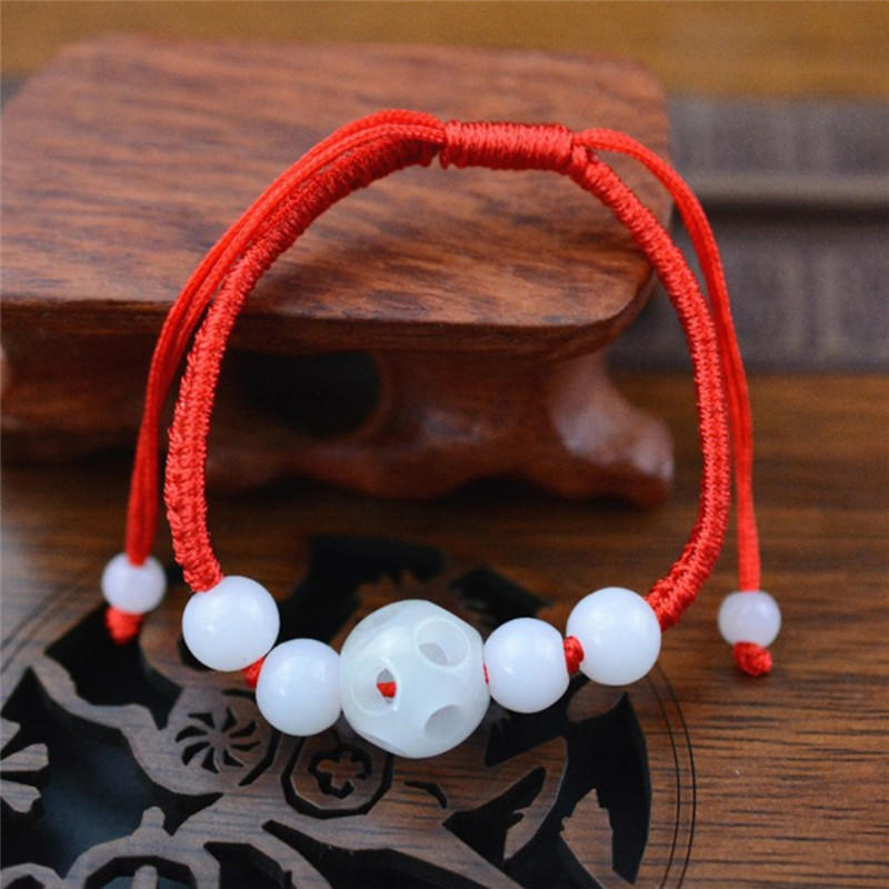 String Rope Jewelry Buy 1 Good Luck Success Jade Pearl Red String Rope Bracelet Moral ...