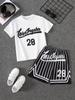 The Summer New Casual 3D Print Children's Set Is Comfortable Lightweight Breathable and Quick-drying for Sports