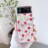 Für Samsung Galaxy Z Flip 4 3 Flip4 Flip3 Hülle Dschungel Leopard Rose Reh Bemalt Transparent Stoßfest Faltbar Harte Rückseite