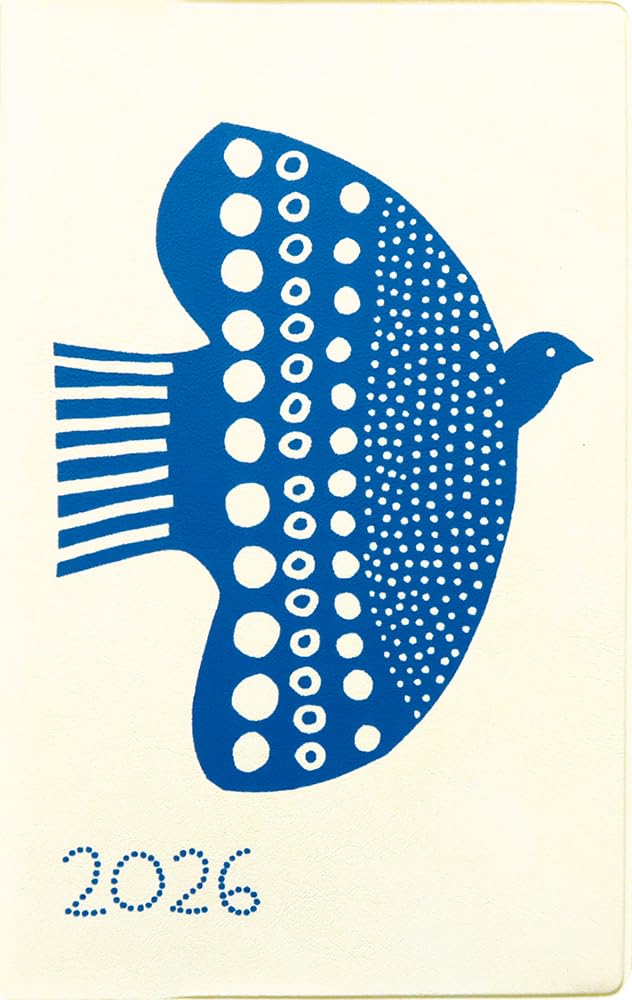 Планер L Commune Matca 2026 Компактный Ежемесячный Птица Цветок Белый Октябрь & DR-MC-385 (Начинается в 2025) белый