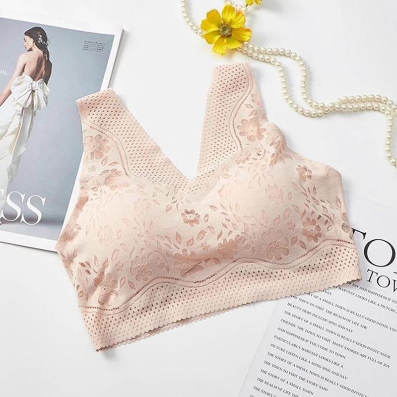 Seamless Lace Plus Size Breathable Bra for Young Girls