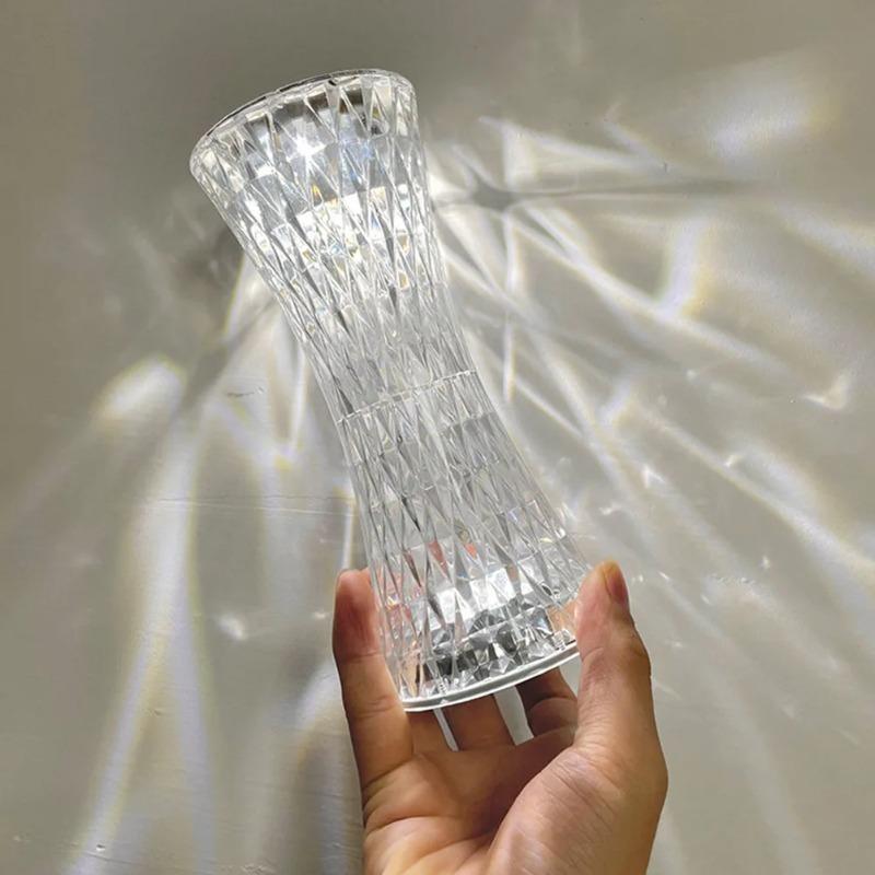 

Diamond Table Lamp USB Rechargeable Crystal Projector Desk Lamps Xmas Acrylic Decor Night Lights Bedroom Bedside Led Lighting Christmas Lighting mini version