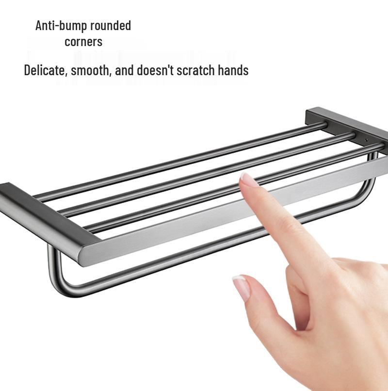 304 Stainless Steel Bathroom Towel & Storage Rack