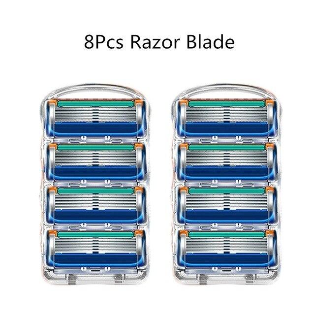 

8 шт./упак. мужские лезвия для бритья кассеты для ухода за лицом мужские лезвия для бритья