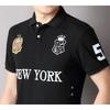 BeatStreet Nové Letné Pánske Polokošele Skvelý Dizajnér Originálna ZNAČKA NEW YORK Vyšívaná Krátky Rukáv Voľná Ležérna Športová Plus EÚ Veľkosť 7XL