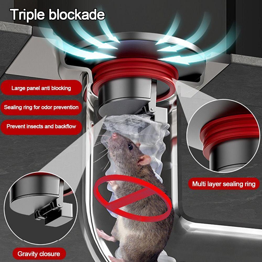With Grid Grate Cover Shower Floor Drain Round Sewer Drain Filter Plug Durable Sink Strainer