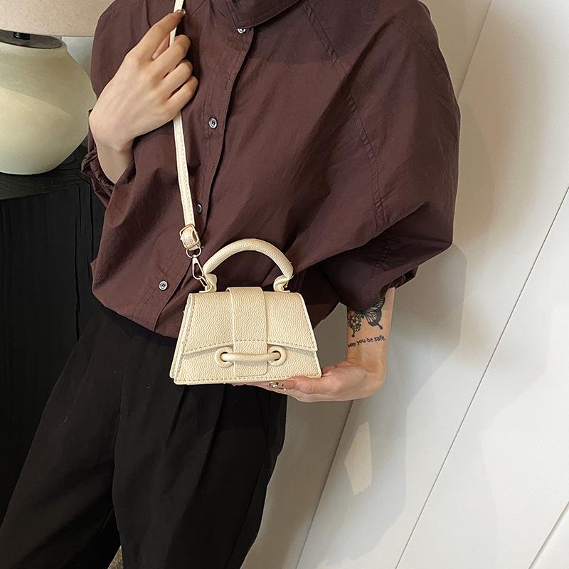 Spring 2025 Solid Color Korean Crossbody Handbag - Women's Versatile Small Square Bag