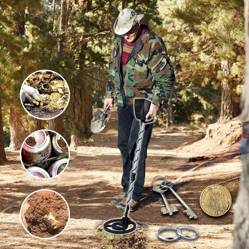 MD-4090 High Sensitivity Underground Metal Detector LCD Metal Detector with 8.5” High Quality Waterproof Search Coil Adjustable