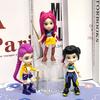 6/pcs KPop Devil Hunter Anime Box Set Doll Vinyl Toy Rumi Mira Zoi Character Vinyl Mask Set Clear Box Ornament Toy Birthday Gift
