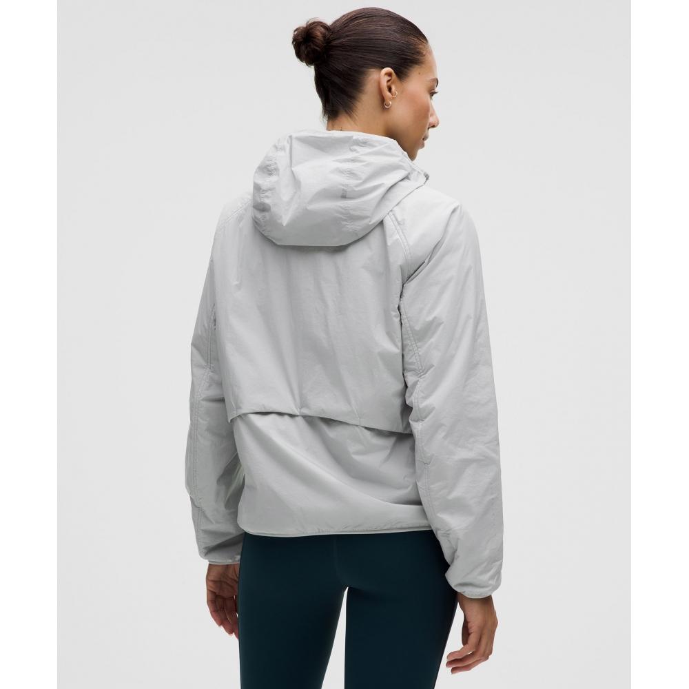 Lululemon Insulated Back Vent Running Jacket Silver Drop