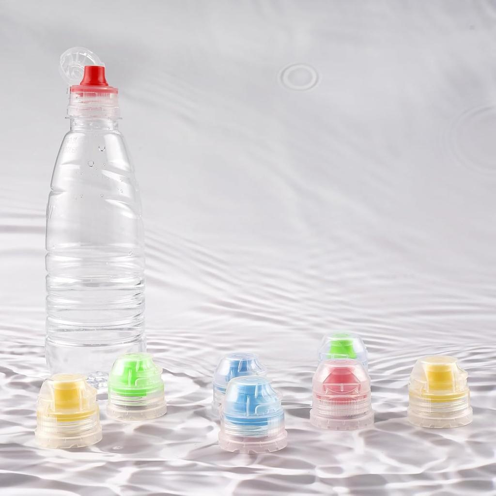 Push Pull Replacement Caps for 28 Mm Water Bottle 40 Pcs Colorful Flip Cover Plastic Replacement Lids for Sport Water Bottle CompatibleOutdoor Sports