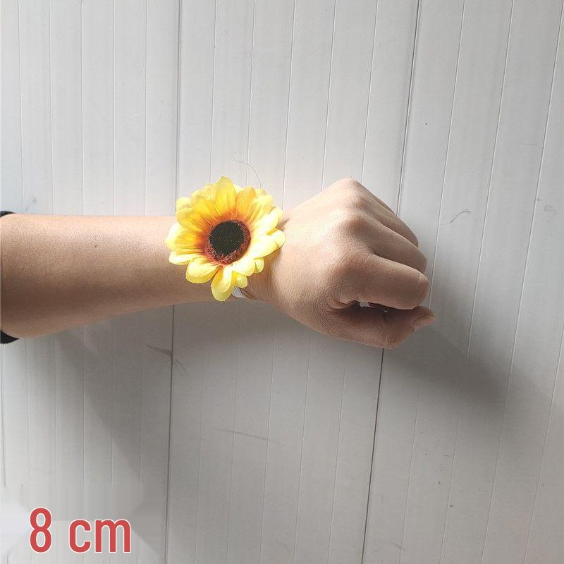 Sunflower Bracelet Corsage for Children's Sports Meet and Dance Performances