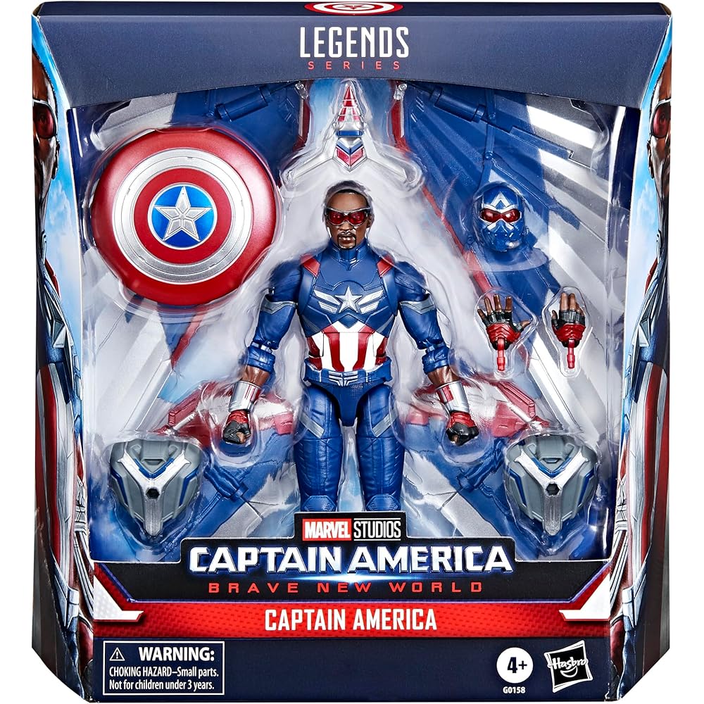 Hasbro Marvel Legends Series Captain America: Schöne neue Welt Sammlerstück 6 Zoll (15 cm) Deluxe Actionfigur G0158, Authentisch