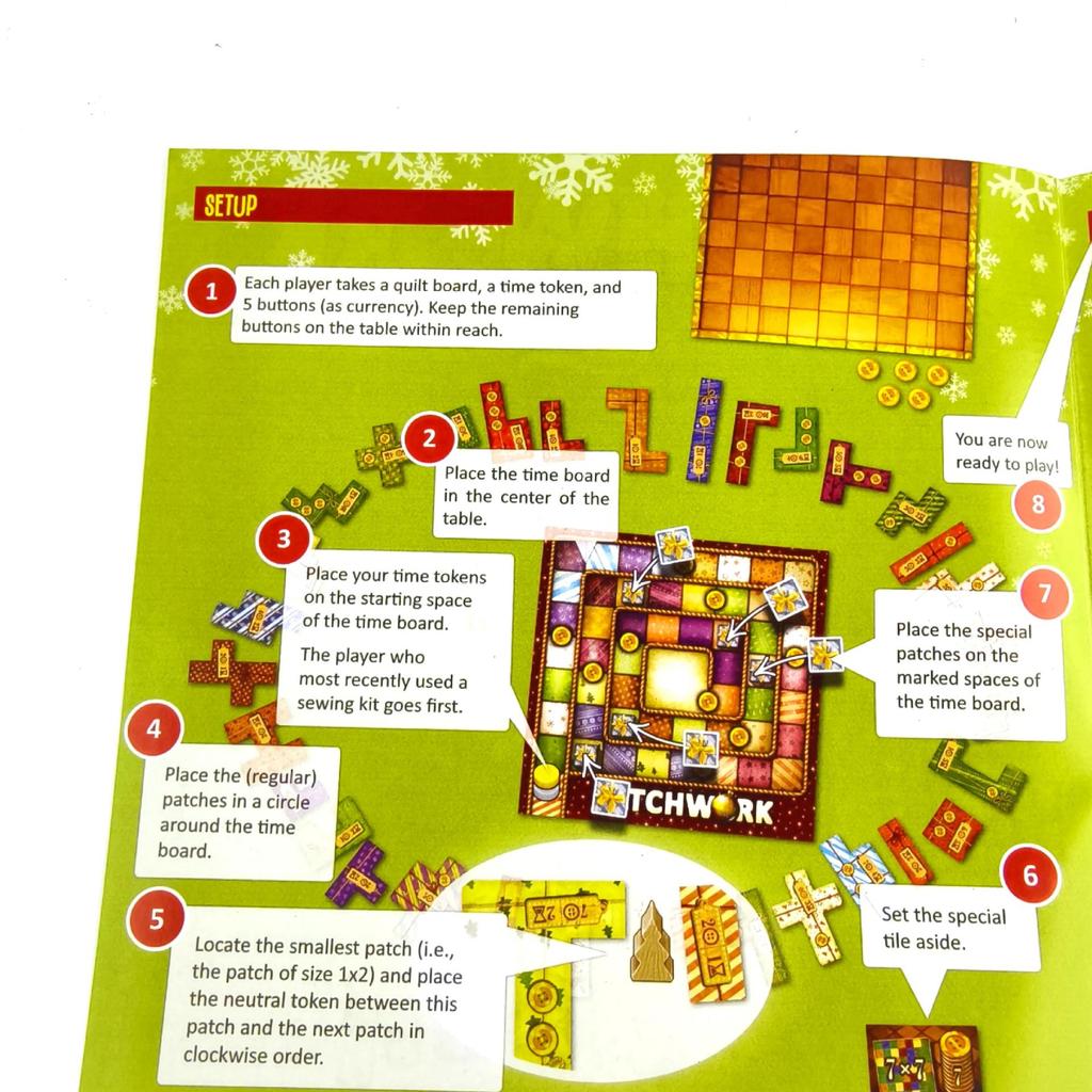 Wersja angielska Patchwork Christmas Christmas Patchwork War Gra planszowa Patch Battle Rodzic-dziecko Rodzina