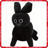 Roblox Forsaken Gubby Plush Black Rabbit Soft Cuddly Stuffed Doll Collectible Toy For Game Fans Birthday Holiday Home Gift Decor