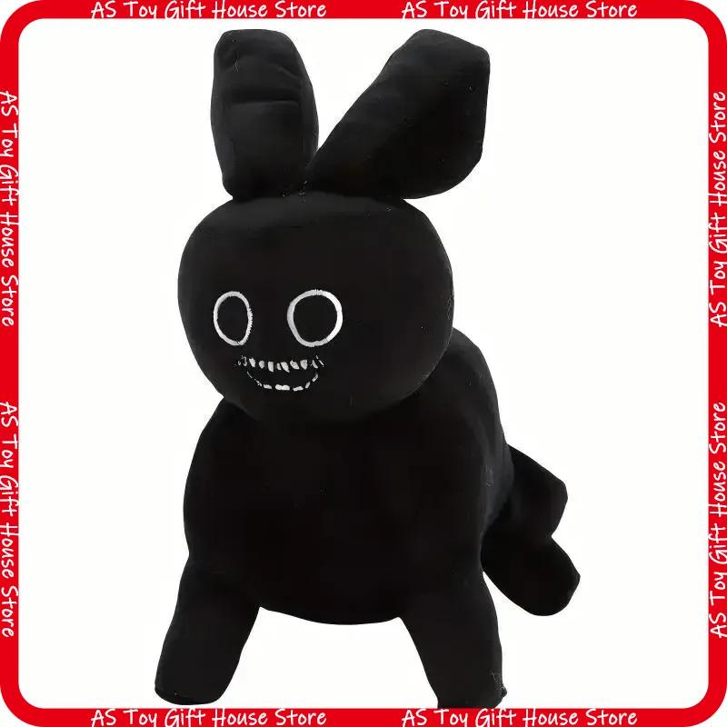 Roblox Forsaken Gubby Plush Black Rabbit Soft Cuddly Stuffed Doll Collectible Toy For Game Fans Birthday Holiday Home Gift Decor