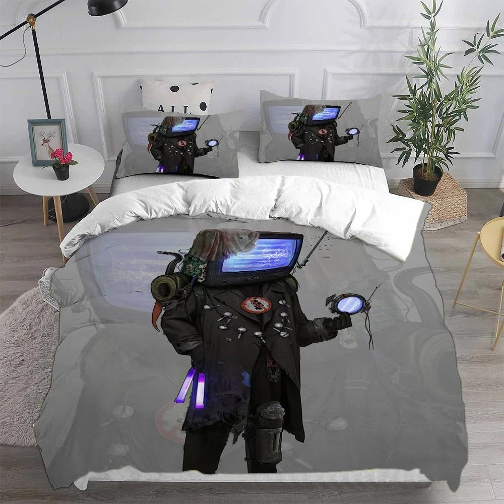 3D Printing Bedroom Decoration Game Skibidi Toilet Arale Comforter Bedding Sets Gamer Quilt Cover Duvet Cover Sets Kids Adults