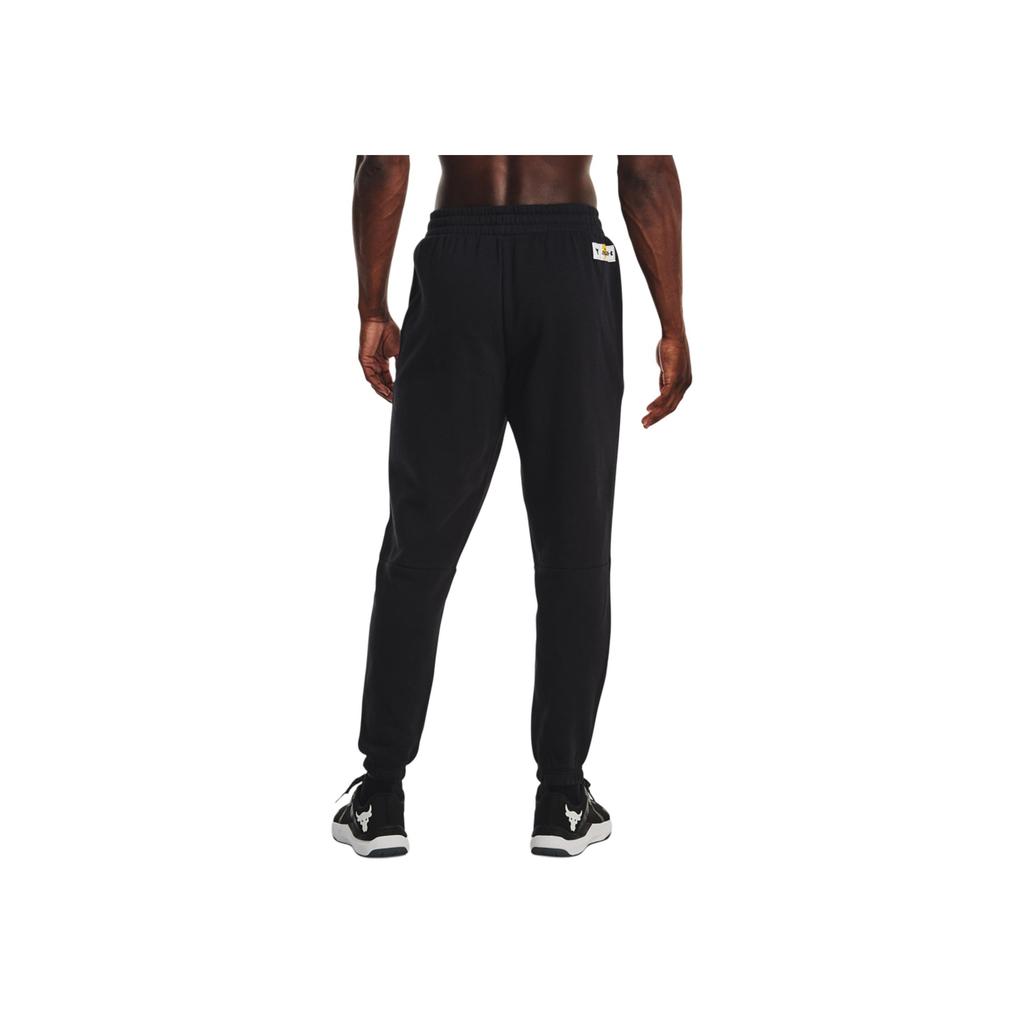 Under Armour Project Rock Drawstring Casual Pants Men Bottoms Black 1377750-001