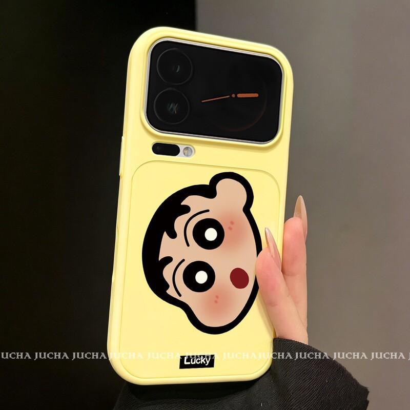 Soft Silicone Phone Case IPhone 17 Pro 15 14 Full Coverage Yellow Dopamine Style Women Xiaomi 17