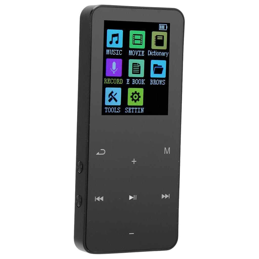 MP3 Player Bluetooth 5.0 HiFi Lossless Built in HD Speaker Pocket Music Player with FM Radio Electronic Book Alarm Clock