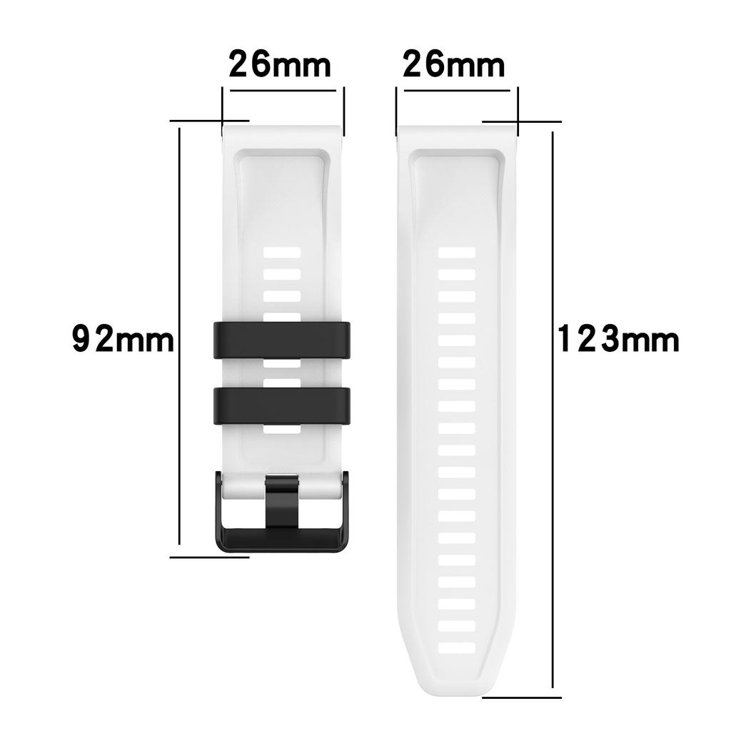 Silicone Wristband 26mm for Garmin fenix3 hr / Garmin fenix3 sapphire , with quick release