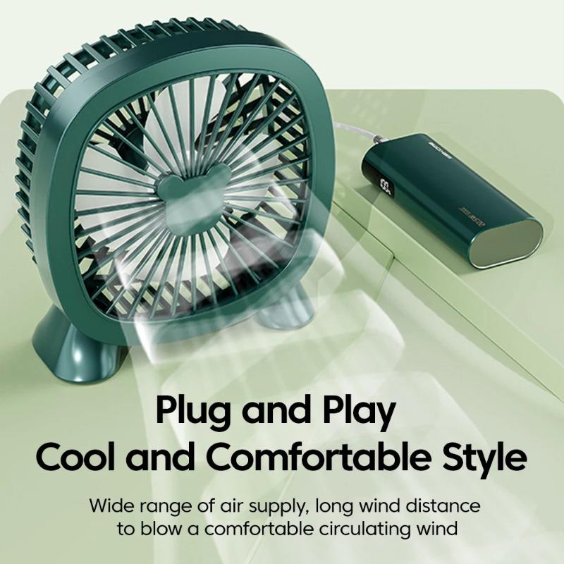 Portable Summer Mini Electric Fan For Home Office School Outdoor Camping Travel USB Direct Plug In Silent Handheld esktop Fan