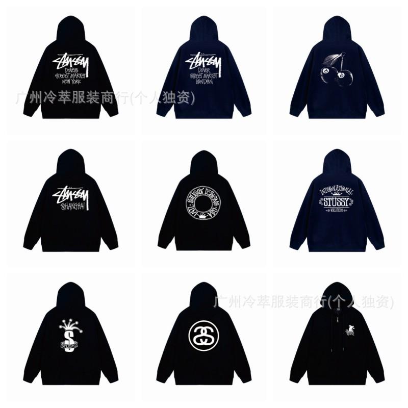 Unisex Mikina s kapucí na zip s fleecovou podšívkou a potiskem písmen Volný střih Bavlna Dlouhý rukáv Pánská Dámská