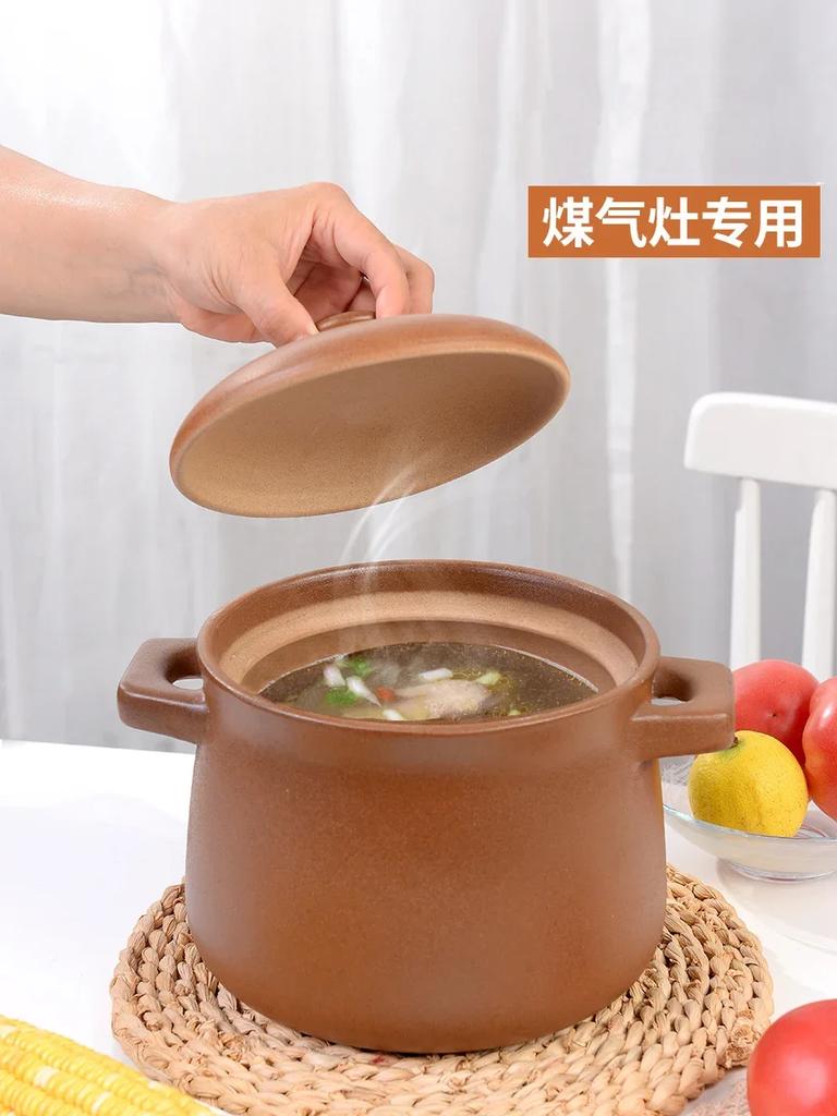 Uncoated Clay pot for cooking Ceramic cookware Home 10L Soup stew pot pots and pans casserole dish Kitchen accessorie crock pots