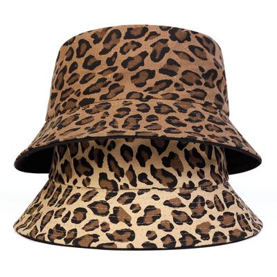 Chapeau de pêcheur imprimé léopard pour hommes et femmes, casquette de pêche à dessus plat, chapeaux de loisirs en plein air, casquette de plage