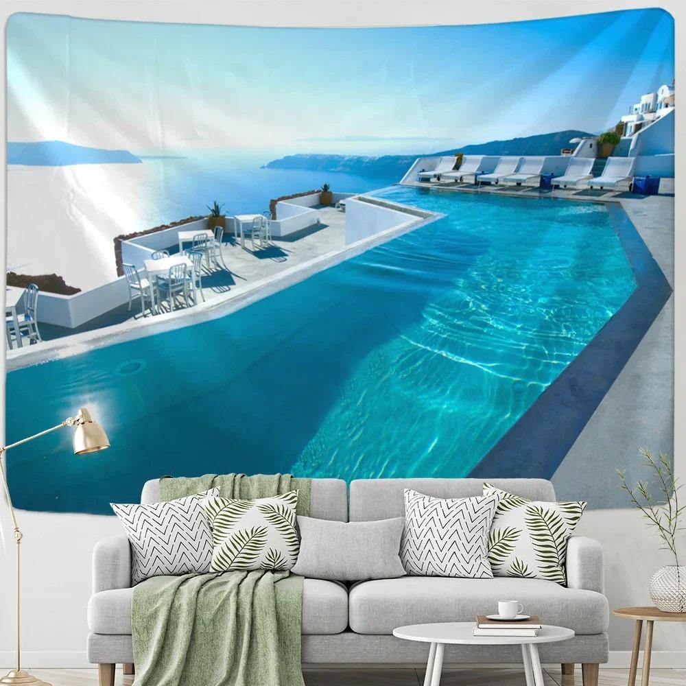 Window Woods Landscape Wall Decoration Tapestry Home Living Room Tapestry