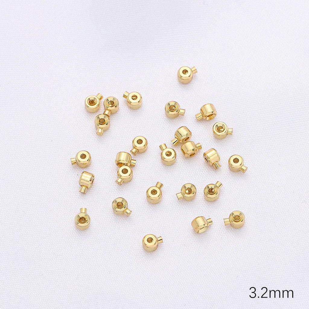 14/18K Gold-Filled Lobster Clasp End Cap & 9-Pin Jump Ring Extension Chain for DIY Jewelry