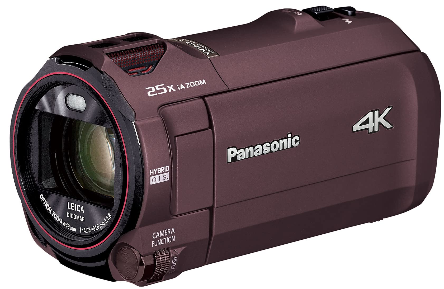 

Відеокамера Panasonic 4K 64GB 20x Optical Zoom Cacao Brown HC-VX992MS-T