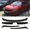 8PCS Carbon Fiber Vinyl Kühlergrill Grill Aufkleber Haut Motor Abdeckung Aufkleber Auto Wrap Trim für Honda Civic 10th 2016 2017 2018