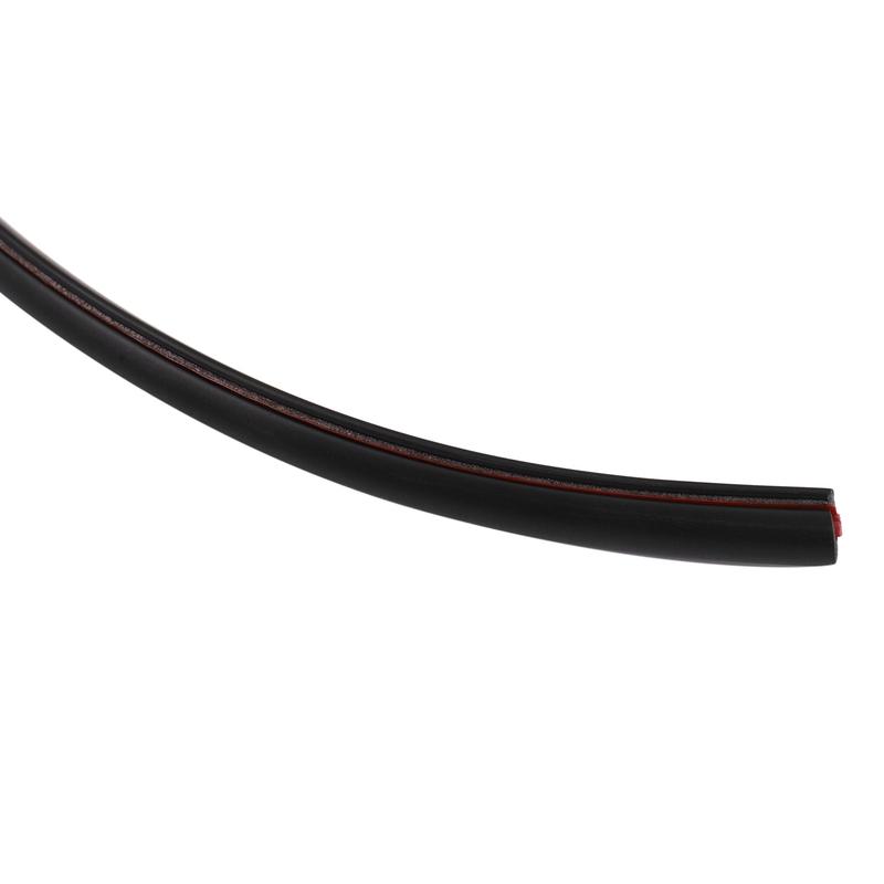 2X 16FT/5M Black Moulding Trim Rubber Strip Car Door Scratch Protector Edge Guard