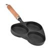 3 Mold Cast Iron Omelette Egg Burger Fried Egg Pot Pancake Pan
