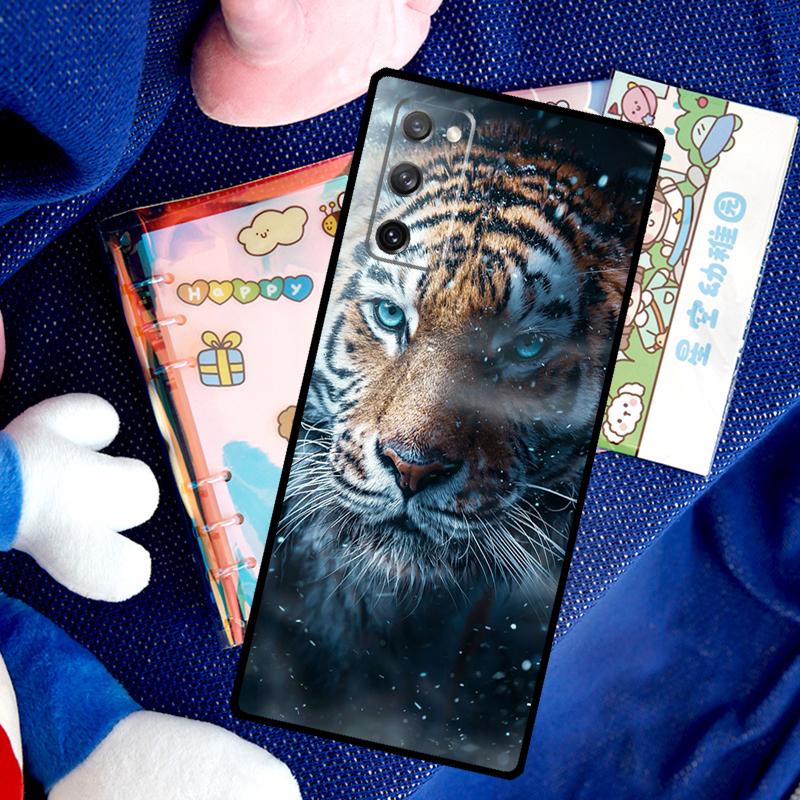 Tiger Face Case For Samsung Galaxy S26 Ultra S25 S24 S23 S21 S22 Ultra S10 S20 Plus S25 FE Cover Funda