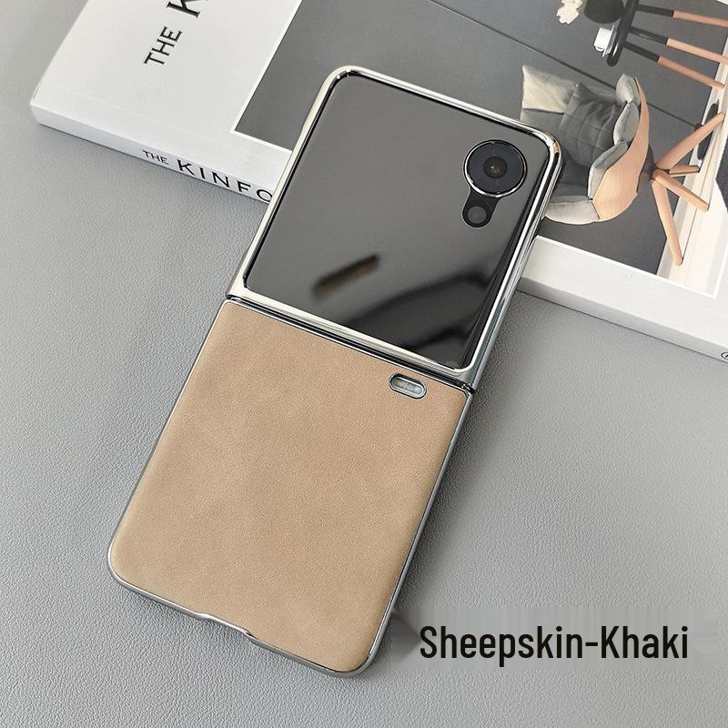 

Honor Magic V Flip2 Leather Case: Full Wrap, Electroplated, Protective Shell, High-End Business Design Honor Magic V Flip2
