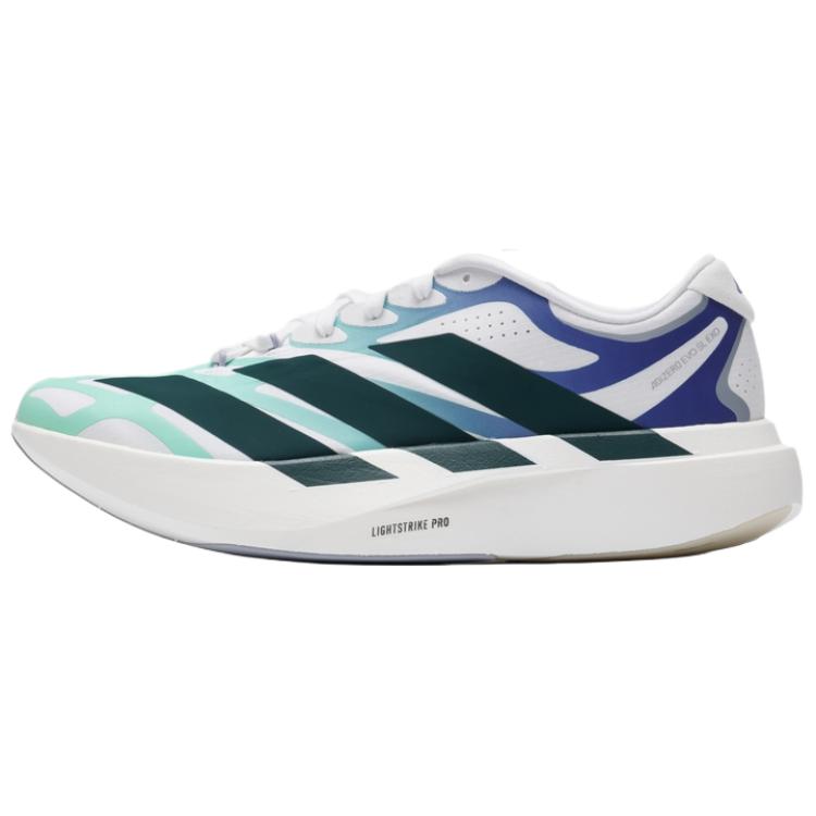 Adidas Adizero Evo Sl Exo Comfortable Fitting Height Increasing Running Shoes Unisex Sneakers White Green KJ0423 39⅓