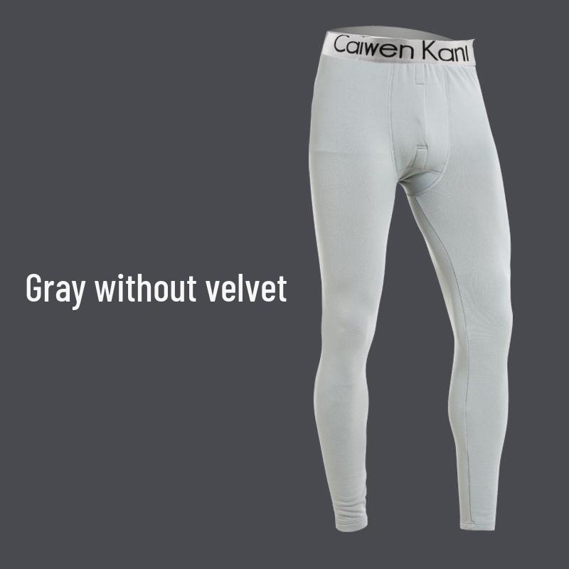 Men's Thickened Fleece-Lined Base Layer Underwear Set for Autumn