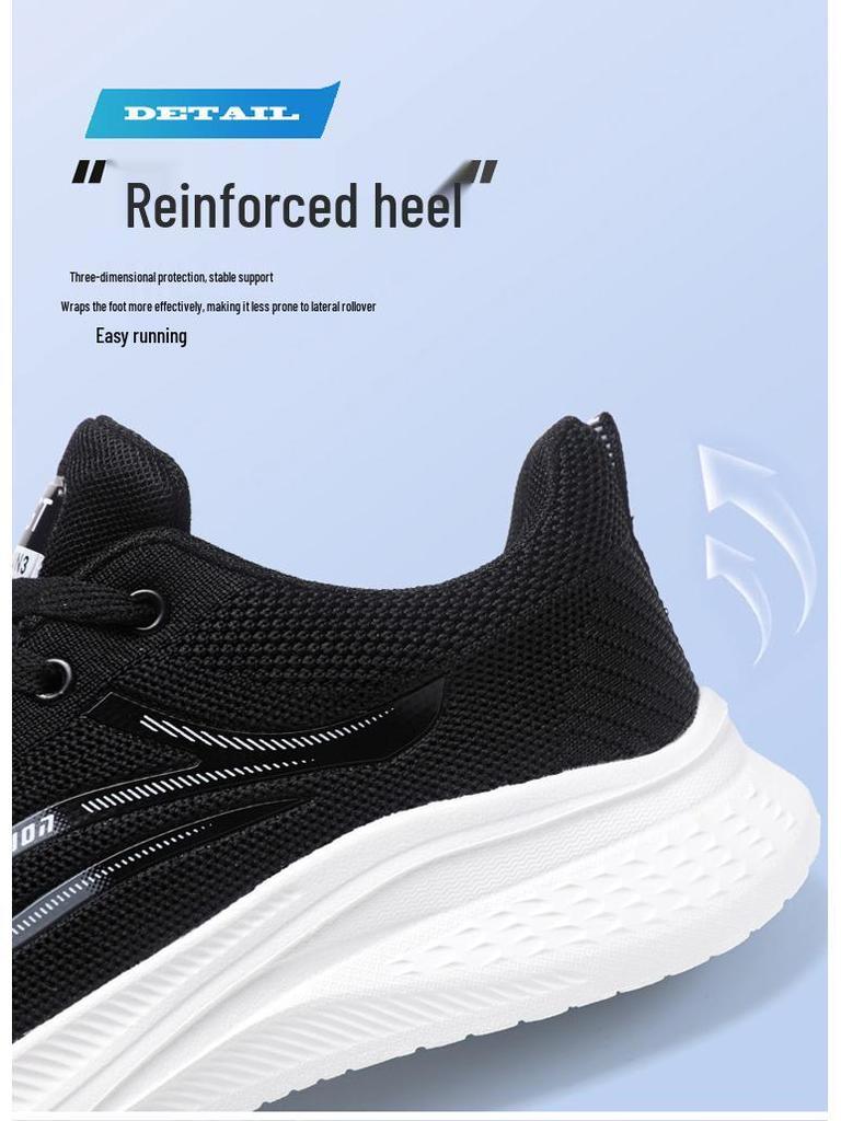 Men's Lightweight Knit Casual Running Shoes - Breathable & Versatile Soft Sole