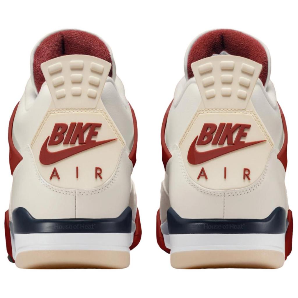 Air Jordan 4 Nigel Sylvester "Sail Cinnabar" Vintage Basketball Shoes Unisex White IQ8055-100