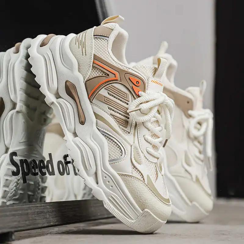 Fashion Hip Hop Without Heels Sneakers For Men 39 Size Woven Men's Skateboarding Shoes Golf 4 Sports Mobile Fashion-man Super Sale