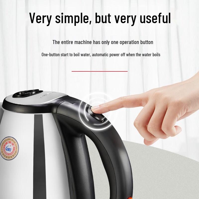 Golden Stove T-190 2L Stainless Steel Electric Kettle with Automatic Shut-Off
